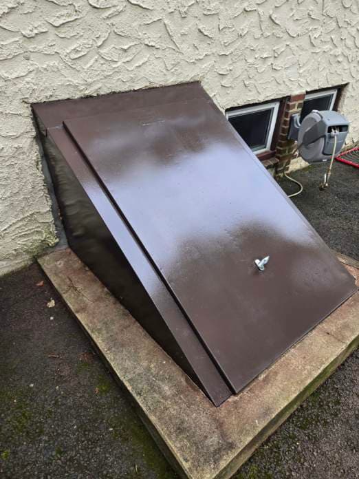 Fresh Finish for Metal Basement Doors image