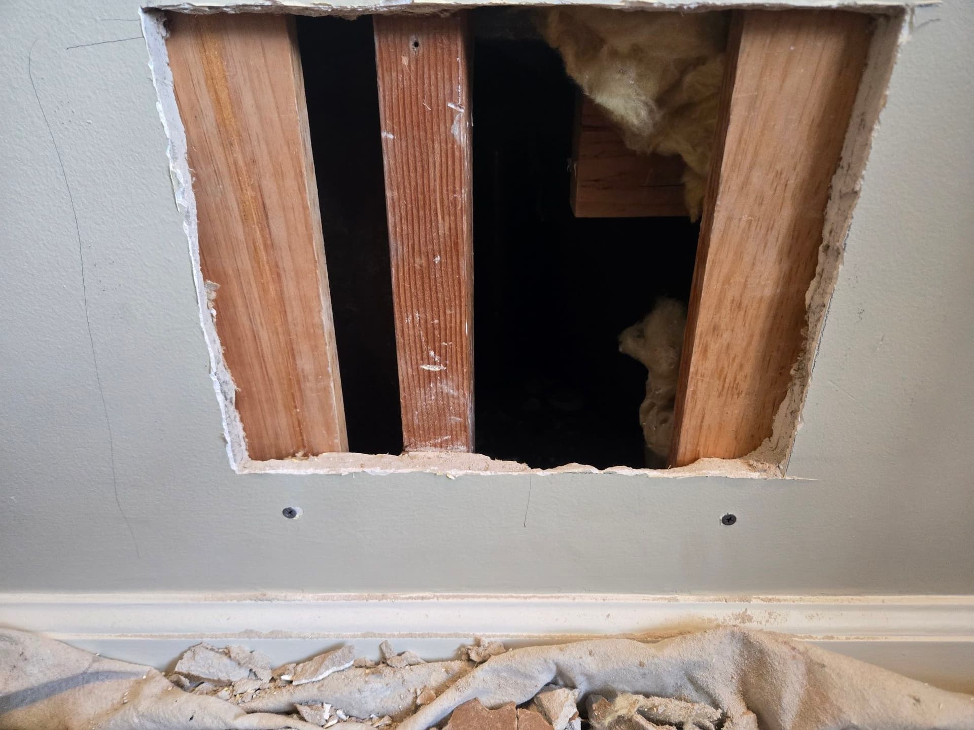 Gallery photos for Seamless Wall Repair After Pipe Leak: Image #2