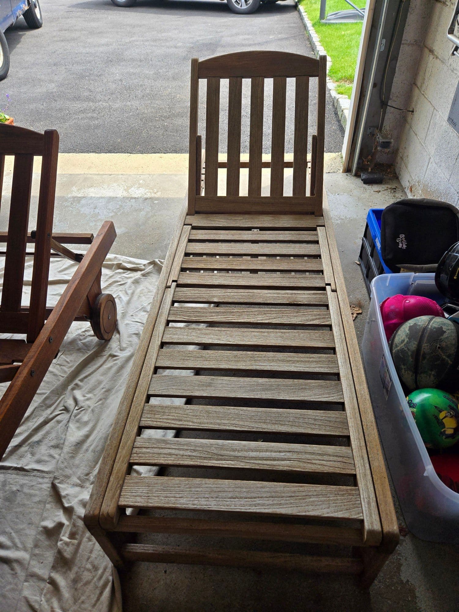 Teak Furniture Transformation with Expert Staining image