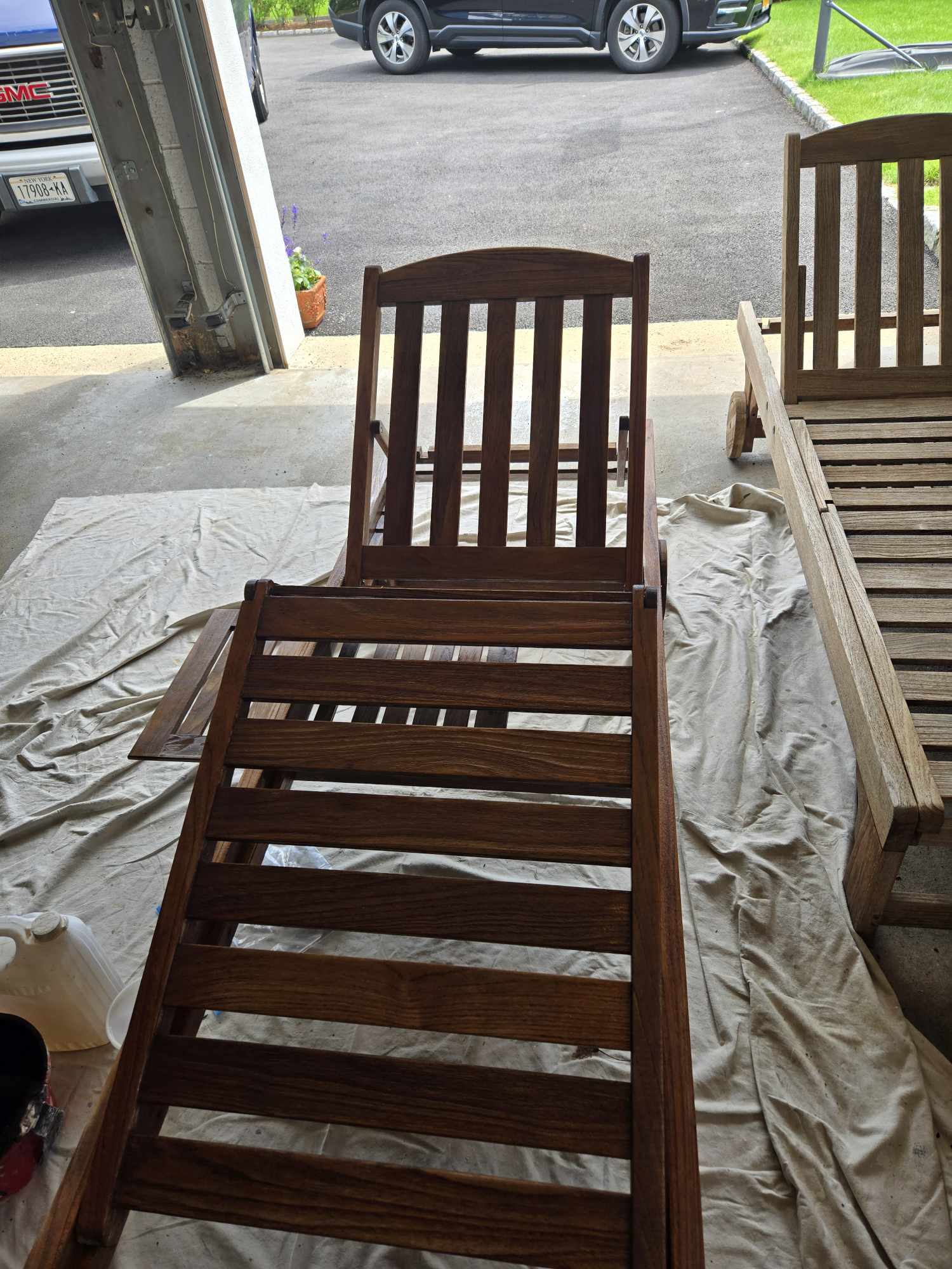 Gallery photos for Teak Furniture Transformation with Expert Staining: Image #1